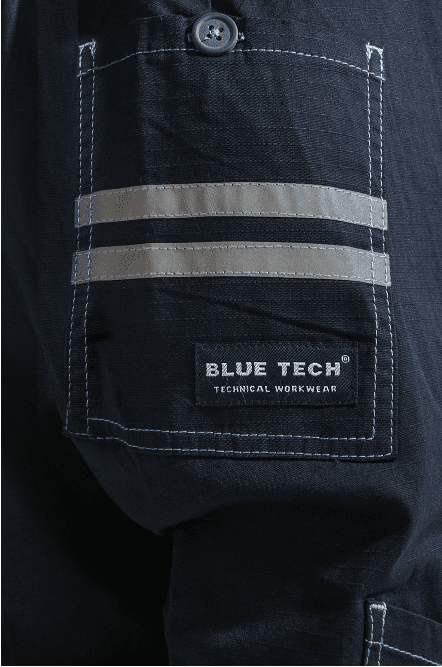 AVMTFB-340BL | PANTALONI MULTITASCA BASIC BLU NAVY | BLUE-TECH - immagine 2